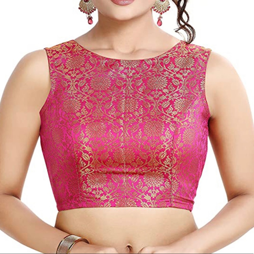 Sleeveless Lehenga Top Partywear Bollywood Choli